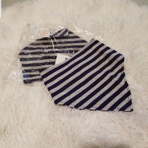 Sold 2 Blue and Gray bandanna bibs NWR